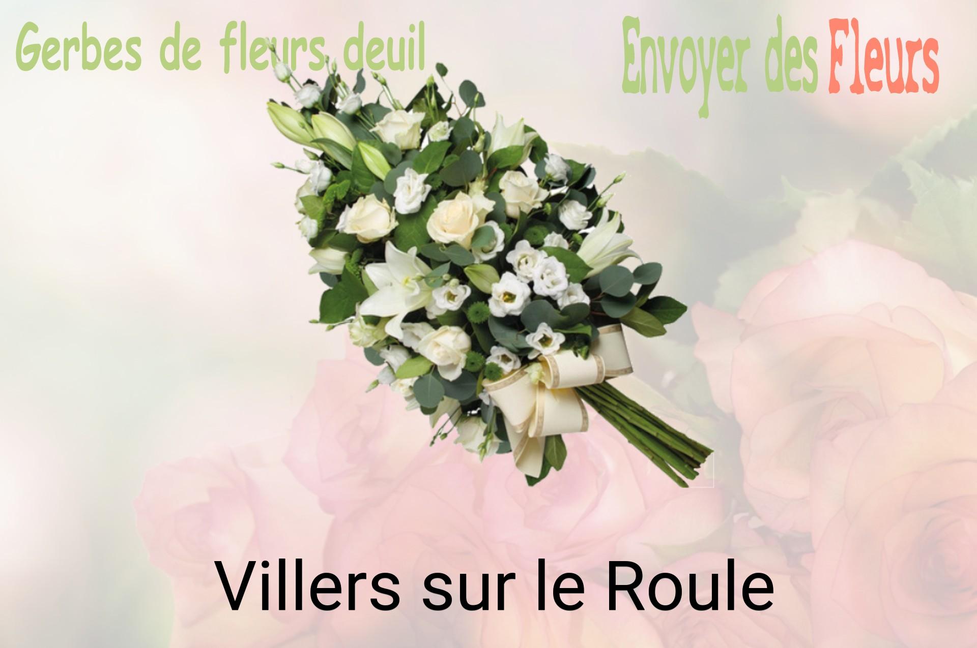 Gerbe de fleurs de deuil livrée à Villers-sur-le-Roule